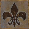 Qwerties "Fleur de Lis" - 10 x 10"