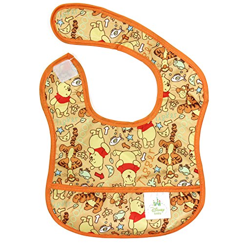 Bumkins Disney Baby Waterproof Starter Bib, Winnie The Pooh Woods (4-9 Months)