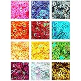 Nicedeco - 12 type practical nail art hollow heart decoration tips