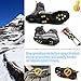 Kalevel Ice Grips Traction Cleats Rubber Snow Grips Anti Slip Ice Grippers for Shoes and Hoots Men Women Kids (M, Black)