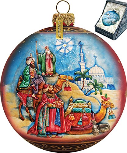 G Debrekht Three Kings Ball Ornament G Debrekht Three Kings Ball Ornament