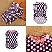 Quality Fashion Pet Puppy Dog Clothes pet dog puppy T shirt -purple dot