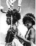 Photographic Print of Painted warriors, Papua, New Guinea, 1936. from Heritage-Images
