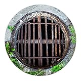 [FOR U DESIGNS]個性的なデザイン　円形　マット　滑り止め付き　保護マット　mat　直径約60cm　創意な柄