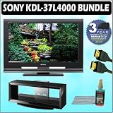 Sony Bravia L-Series KDL-37L4000 37-inch 720P LCD HDTV + Accessory Kit w/ 3 Year Warranty