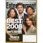 Entertainment Weekly December 29 2006/Janaury 5 2007 Sandra Oh, Patrick Dempsey, Chandra Wilson, Ellen Pompeo (913/914) book cover