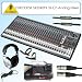 Behringer SX3242FX Eurodesk 24 Xenyx Mic Preamps 99 Digital Effect Presets 32-channel Analog Mixer Bundle With Accessories