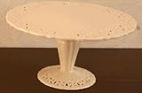 REGAL CREAM 10 CAKE PLATE - REGAL CREAM 10 FLAT PORCELAIN FOOTED CAKE PLATE