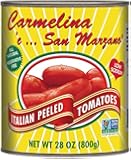 Carmelina Brands, Italian Whole Peeled Tomatoes In Puree, 28 Ounce (Pack of 6)