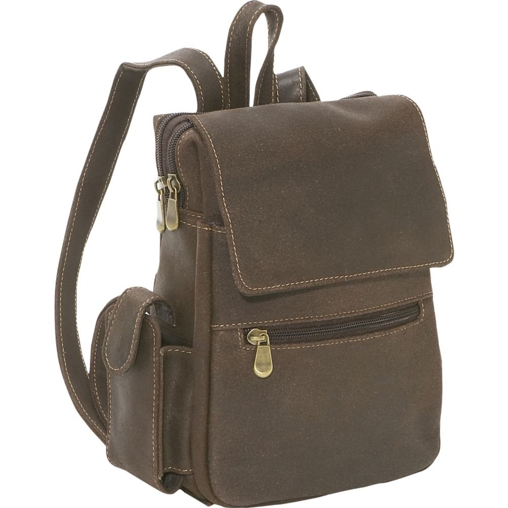 Le Donne Distressed Backpack Purse
