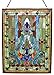 CHLOE Lighting Tiffany-glass Victorian Window Panel 18x24