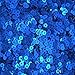 3mm Round Flat Sequins Royal Blue Matte Silk Frost. Made in USA