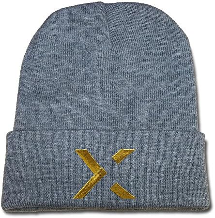 DEBANG Flextronics Logo Beanie Fashion Unisex Embroidery Beanies Skullies Knitted Hats Skull Caps - Grey