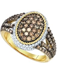 1.20CT COGNAC DIAMOND FASHION RING