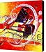 Abstract Jazzy Piano Canvas Print / Canvas Art - Artist J Vincent Scarpace