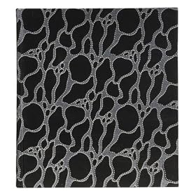 Exacompta. Album photos livre 60 pages Black & White - 29x32cm. Papier artisanal motif argent�