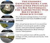 Buku tentang Gazebo item: The Insider's Generate Extra Cash, Godfather Principles and Biz Networking for Gazebo Tents Web Biz 3 Course + Resource Guide