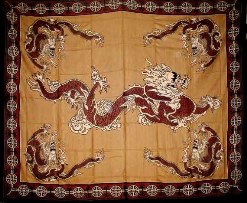 Asian Dragon Tapestry-Coverlet-Throw-Versatile Decor Asian Dragon Tapestry-Coverlet-Throw-Versatile Decor