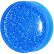 30mm Blue Neon Glitter Saddle Plug