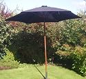 Hardwood 270cm Garden Market Parasol Green