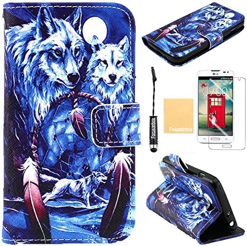LG L90 Case,PU Leather Case,Focusonbox(TM)PU Leather Protective Flip Folio Slim Fit Wallet Purse Stand Case Cover For LG Optimus L90, with Screen Protector, Stylus and Cleaning Cloth A33