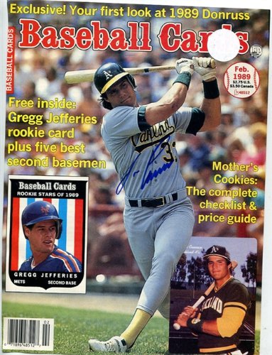 Jose Canseco Autographed/Signed Magazine Page
