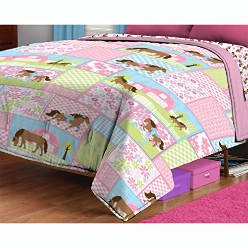 ... Horses Twin Bed Comforter Pretty Pony Bedding | Buy Bedding Online