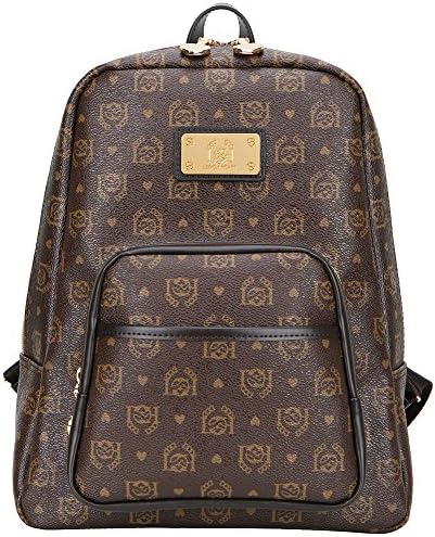 LOVELYHEART Women's Rolly Backpack Width:26,Height:32,Depth:14.5 Choco Brown