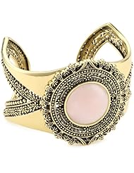 Barse Rose Quartz Cuff Bracelet