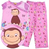 Travel Gear Bag Curious George Pink Butterfly Pajamas for Girls