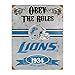 Party Animal NFL Detroit Lions Embossed Metal Sign