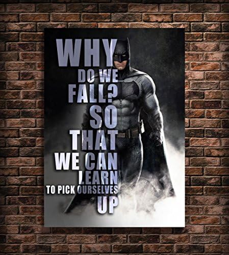 Batman Poster Famous Quotes Art (A5 6x8 inches)