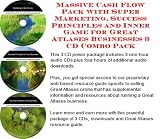 Massive Cash Flow Pack with Super Marketing, Success Principles and Inner Game for Great Atlases Businesses 3 CD Combo Pack