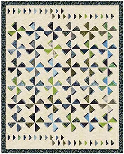 Marlous DesignsCloverleaf Quilt Pattern Using 5" Precut Squares, 5 Sizes