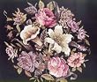Gorgeous Completed Wool Needlepoint Canvas-PinkRose