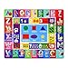 Partykindom Kids Play Rug Mat Playmat with Non-Slip Design Playtime Collection ABC, Numbers,Â ShapesÂ and Animals Educational Area Rug for Children Kids Bedroom Playroom(53.5 x 43.5 inch)