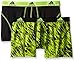 adidas Men's Sport Performance Trunk Underwear (2-Pack), Black/Semi Solar Slime, Medium