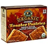 Natures Path Organic Frosted Brown Sugar Maple Cinnamon Toaster Pasteries, 12-Count Boxes (Pack of 6)