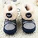 Weixinbuy Baby Girls Knit Soft Fur Winter Warm Snow Boots Crib Shoes
