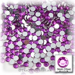 1440pc-Rhinestones-Round-3mm-10ss-Purple-Amethyst