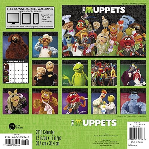 The Muppets Wall Calendar (2016)