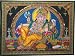 ~ Huge Cotton Canvas LORD GANESH Yoga 44 X 30 Tapestry ~