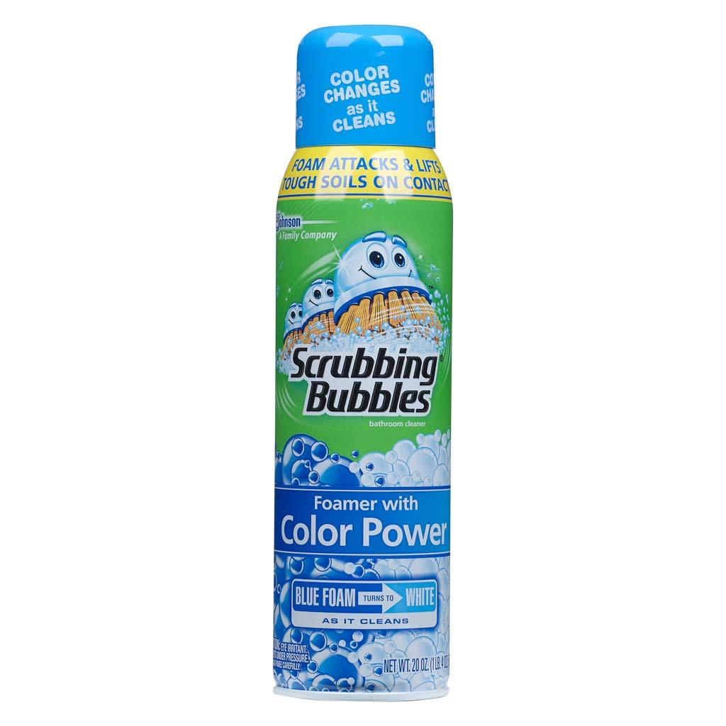 Scrubbing Bubbles Bathroom Cleaner Aerosol Color Change