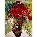 Daisie & Poppies by Vincent Van Gogh-Framed 24x32 Canvas Art