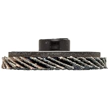 Weiler BobCat 2" Diameter, 80 Grit, Zirconium, Plastic Backing, Type 27 Specialty Abrasive Flap Mini Disc