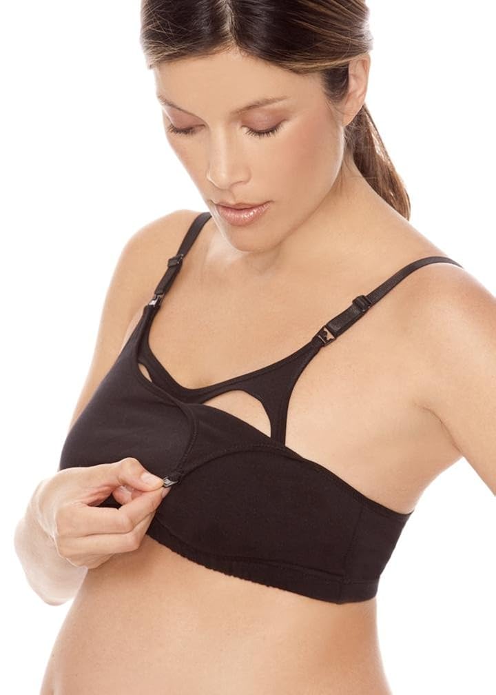 Lamaze Cotton Spandex Comfort Nursing Bra at Amazon Women's ...