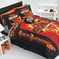 Harley Davidson Fireball Pillow Sham