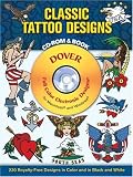Classic Tattoo Designs CD-ROM and Book (Dover Full-Color Electronic Design)