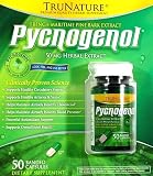 TruNature Pycnogenol 50 mg Herbal Extract - French Maritime Pine Bark Extract - 50 Banded Capsules