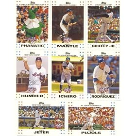 2007 Topps Opening Day Baseball Series Complete Mint Hand Collated 220 Card Set. Loaded with Stars Including Mickey Mantle, Alex Rodriguez, Ichiro Suzuki, Randy Johnson, David Wright, Manny Ramirez, Bonds, Chipper Jones, Derek Jeter, Miguel Cabrera, Curt Schilling, Mike Piazza, Albert Pujols, Ken Griffey Jr., Greg Maddux, and More!! There Are Many Rookie Cards with the New "Rookie Card" Logo on Them.